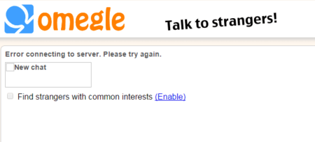 Omegle Error Connecting To Server: (7 Working Methods) To Fix It